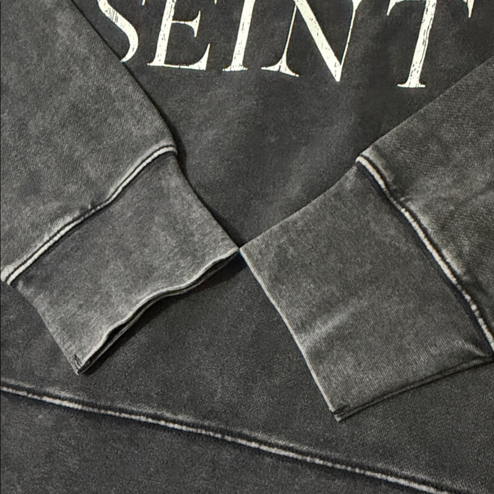 Seint Beauty Cropped Acid Wash Crewneck - Picture 4 of 13
